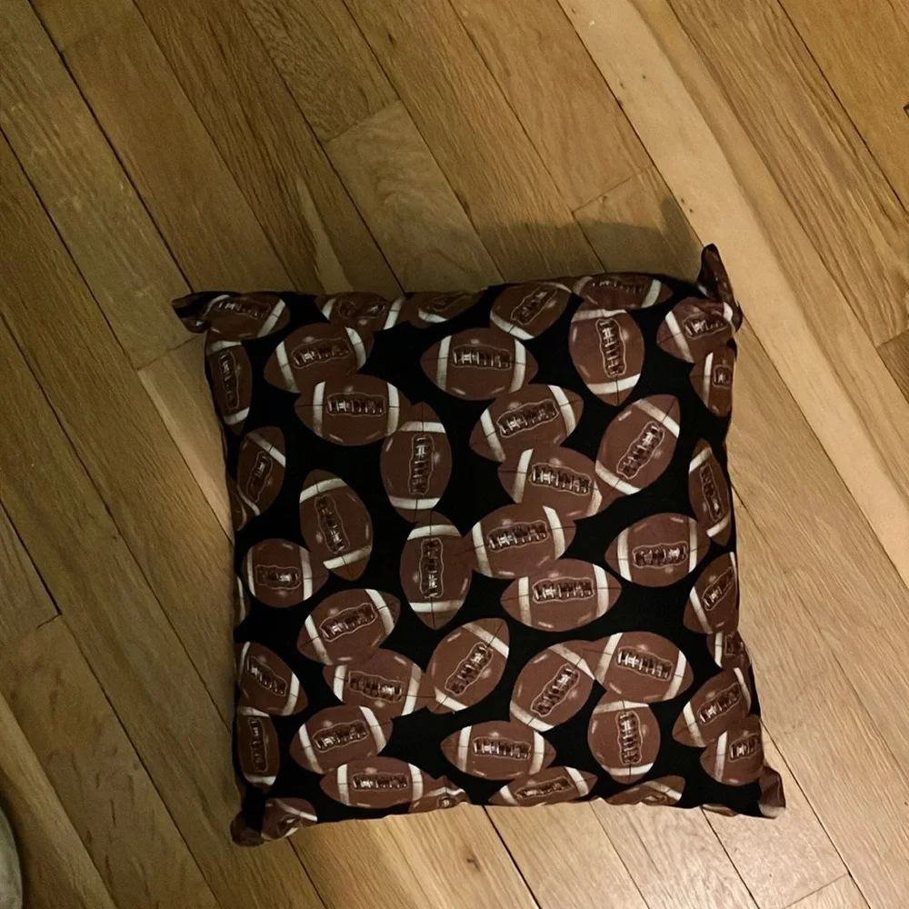 Embroidery Football Theme Pocket Pillow - Picture 2 of 3